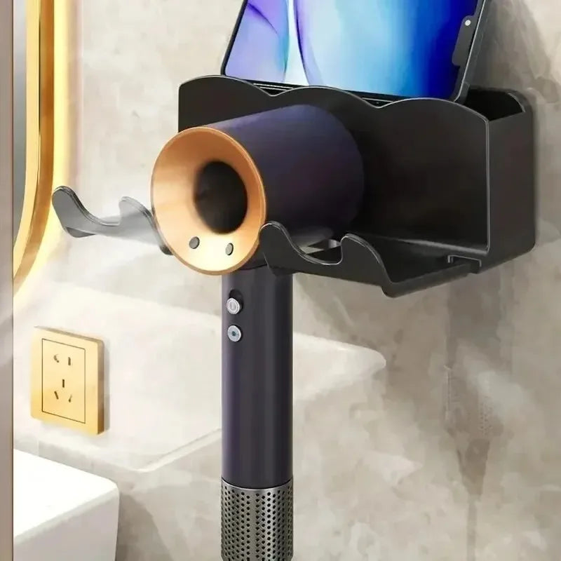 Universal Hair Tool Hanging Rack | Non-Perforated Bathroom Storage
