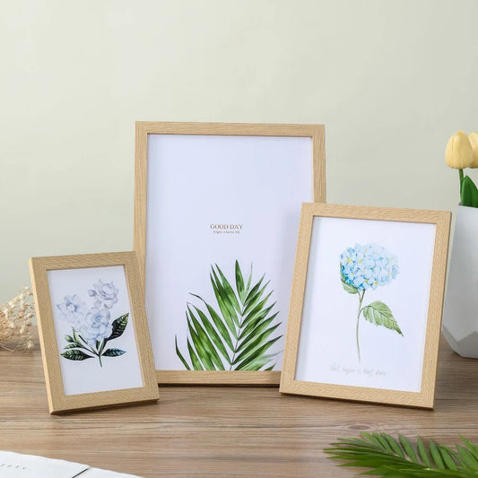 Modern Wooden Picture Frame | Multi-Size Wall & Desktop Decor