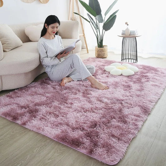 Cute Rainbow Girls' Room Rug | Large Soft Bedside & Children's Floor Mat