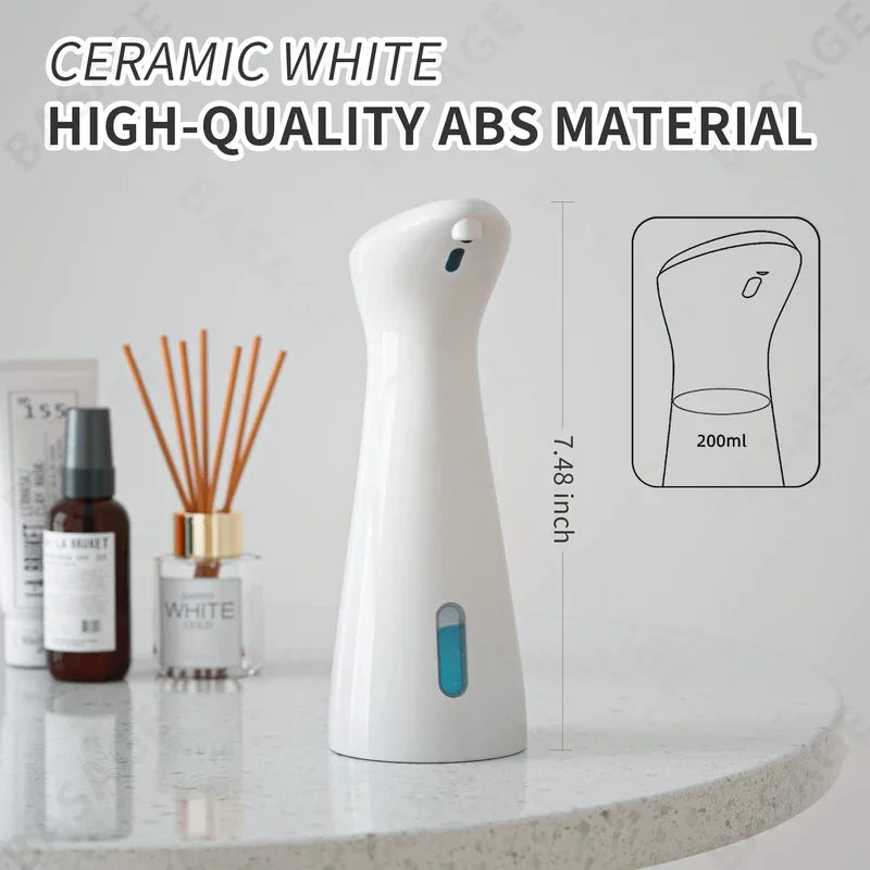Automatic Sensor Soap Dispenser | White Waterproof ABS Smart Handpiece