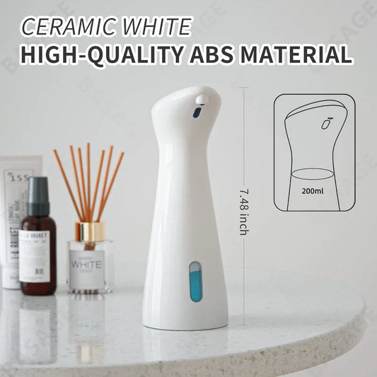 Automatic Sensor Soap Dispenser | White Waterproof ABS Smart Handpiece