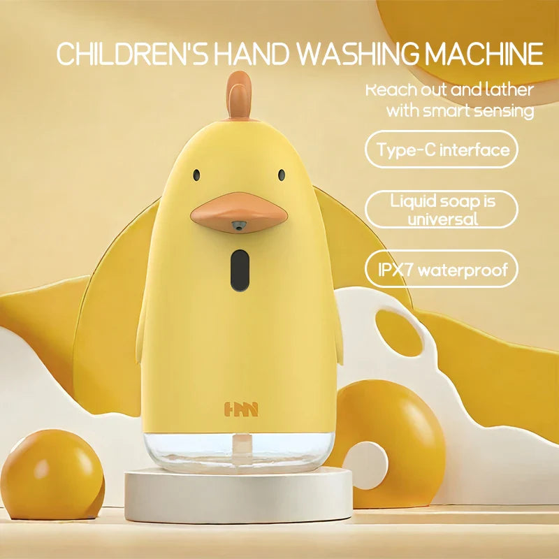 Kids Automatic Hand Washer | Cute Cartoon USB Charging Foam Dispenser