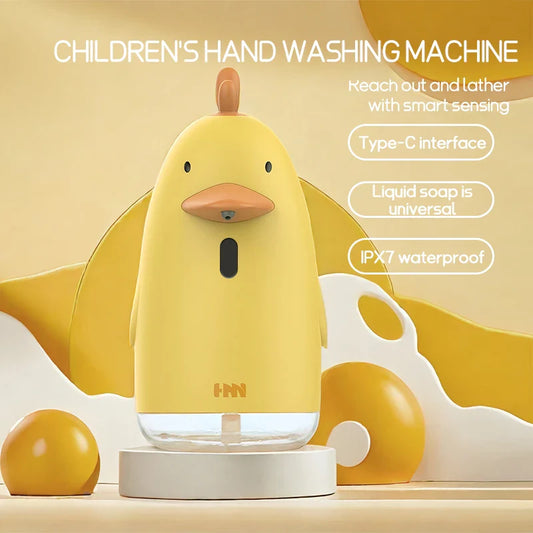 Kids Automatic Hand Washer | Cute Cartoon USB Charging Foam Dispenser