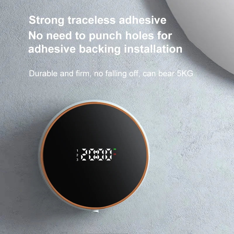 Smart Induction Hand Washer | Rechargeable Foam Dispenser with Temp Display