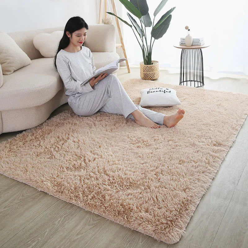 Cute Rainbow Girls' Room Rug | Large Soft Bedside & Children's Floor Mat