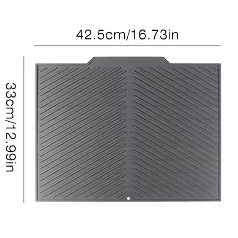 Multipurpose Silicone Drain Mat | Bar Sink & Kitchen Utensil Drying Pad