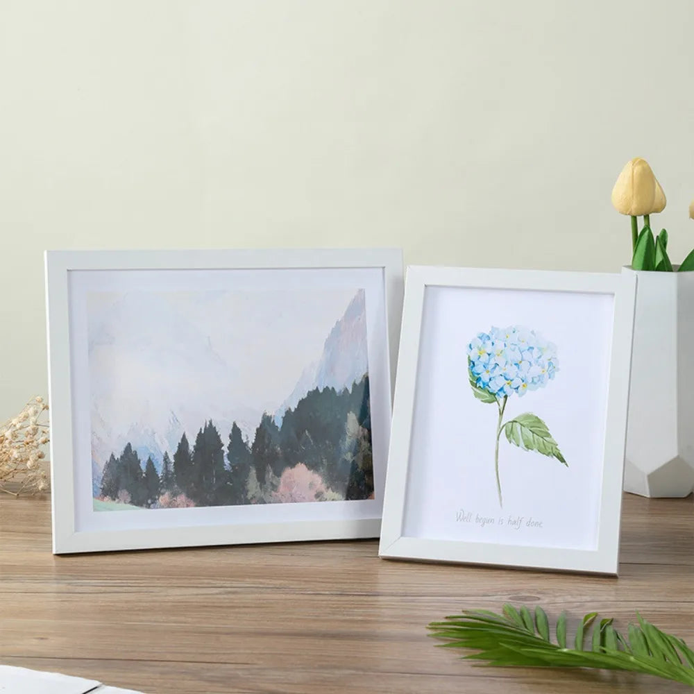 Modern Wooden Picture Frame | Multi-Size Wall & Desktop Decor