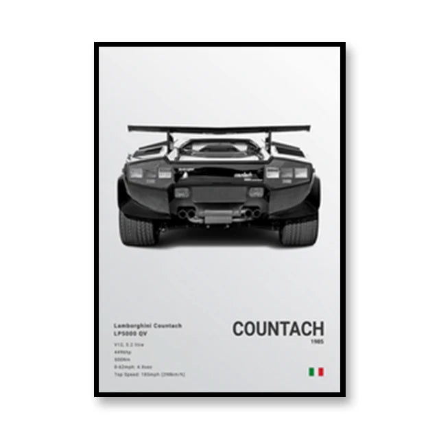 Famous Brand Cars Decorative Mural | SVJ GT3RS 918 M5CS Canvas Poster Gift