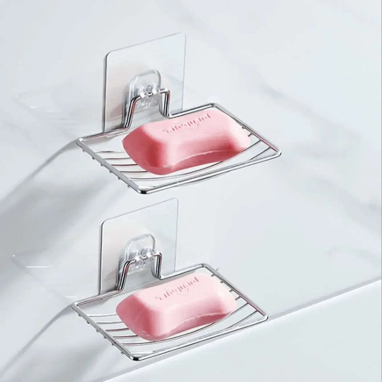 Stainless Steel Wall Mount Soap Dish | Draining Bathroom Storage Tray