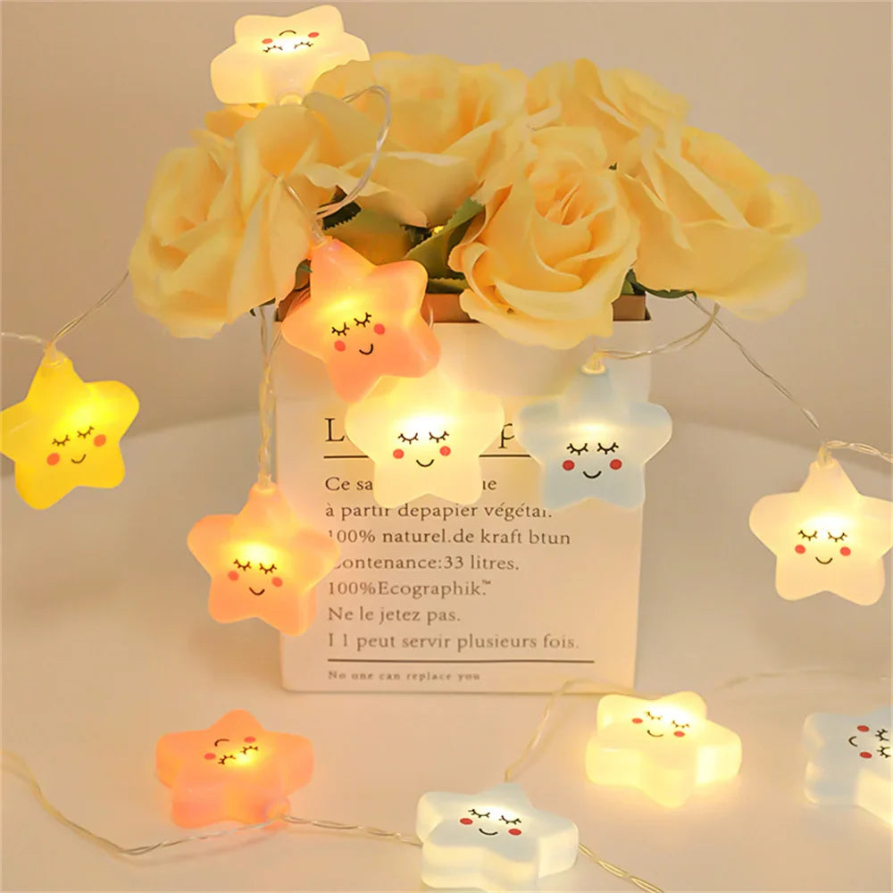LED Cloud/Star Atmosphere Lighting | USB Waterproof String Lights for Parties