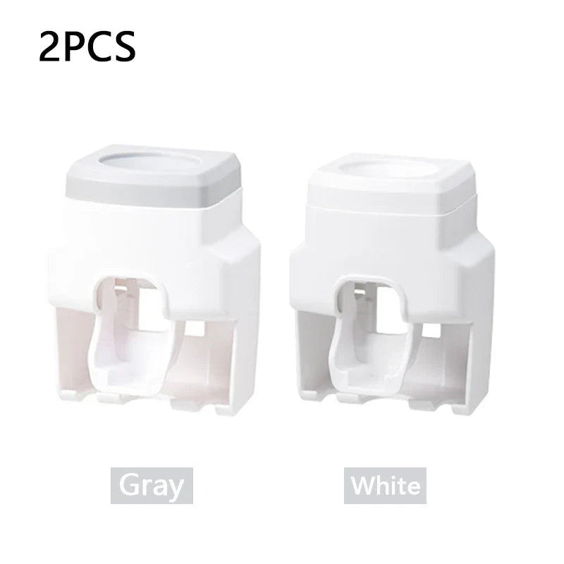 raceless Wall Mount Toothpaste Extruder | Automatic Dispenser & Holder Set
