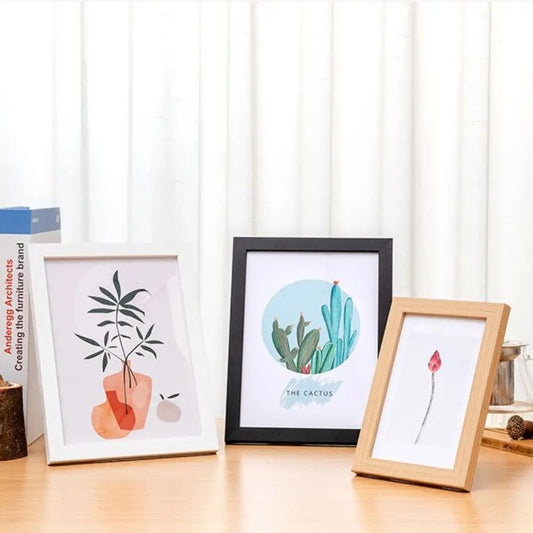 Modern Wooden Picture Frame | Multi-Size Wall & Desktop Decor