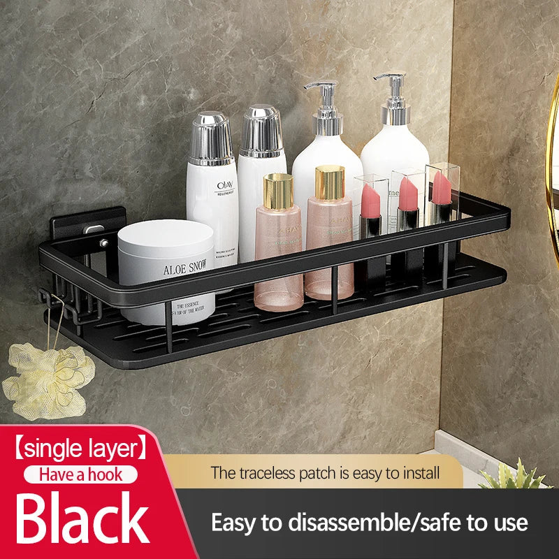 Heavy Duty Stainless Steel Suction Shower Shelf