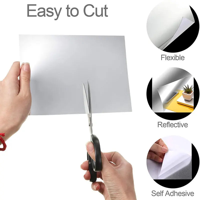 Bedroom 3D Wall Decor | Self-Adhesive Flexible Mirror Sheets (Non-Glass)