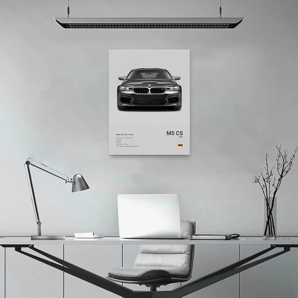 Famous Brand Cars Decorative Mural | SVJ GT3RS 918 M5CS Canvas Poster Gift
