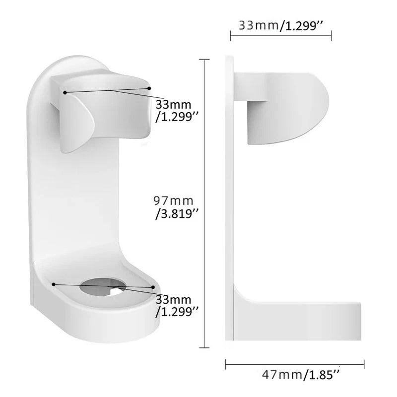 Universal Fit Electric Toothbrush Holder | Traceless Adhesive Stand