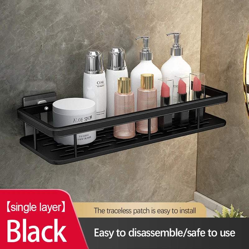 Heavy Duty Stainless Steel Suction Shower Shelf