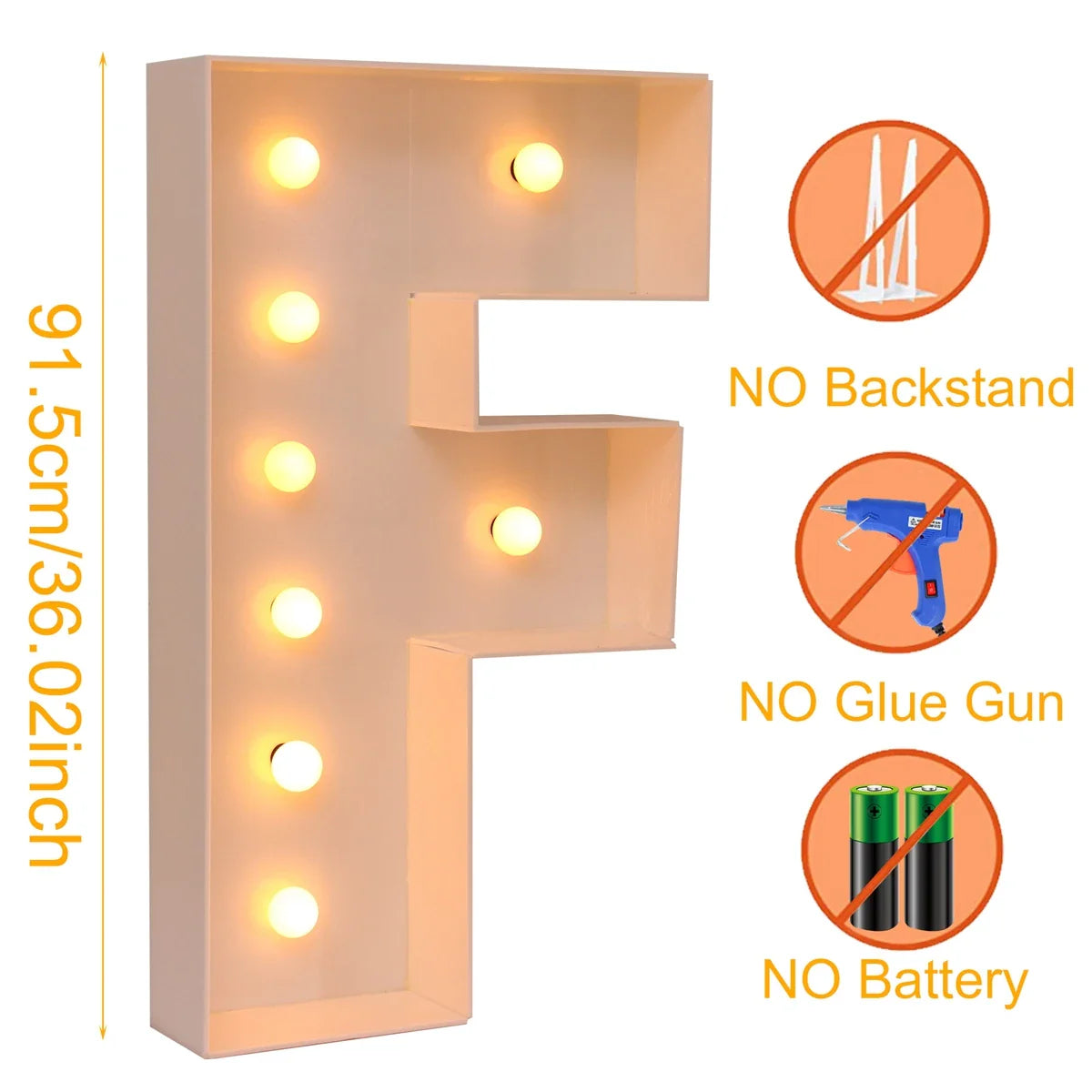 Giant DIY Name Light-Up Letter Box | Christmas, Wedding & Birthday Decor