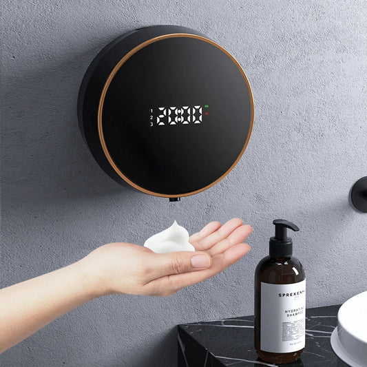 Smart Induction Hand Washer | Rechargeable Foam Dispenser with Temp Display