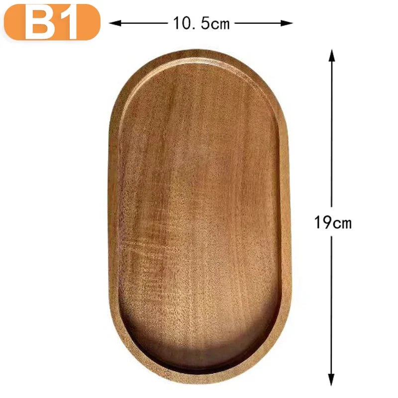 Multipurpose Solid Wood Food Tray | Snack, Fruit, & Bread Board Pallet
