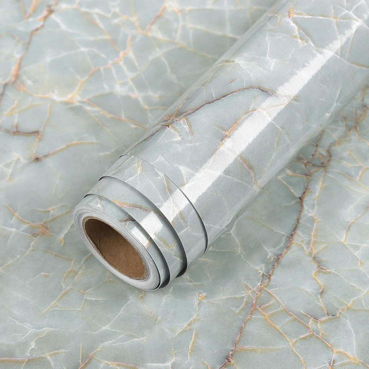 Marble Self-Adhesive Vinyl Film | Waterproof PVC Countertop Wallpaper