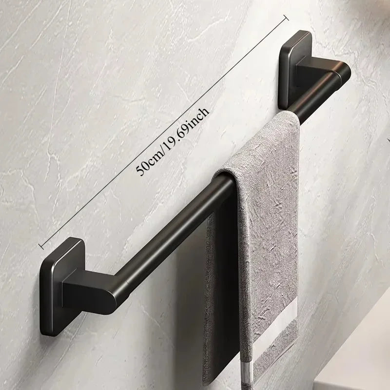 Adhesive Horizontal Towel Rack | Wall Mount Bathroom Accessory