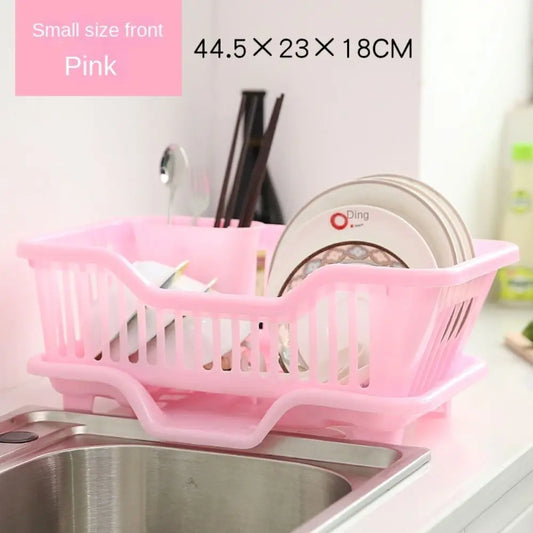 Kitchen Bowls & Plates Storage Rack | Countertop Dish Drainer with Board