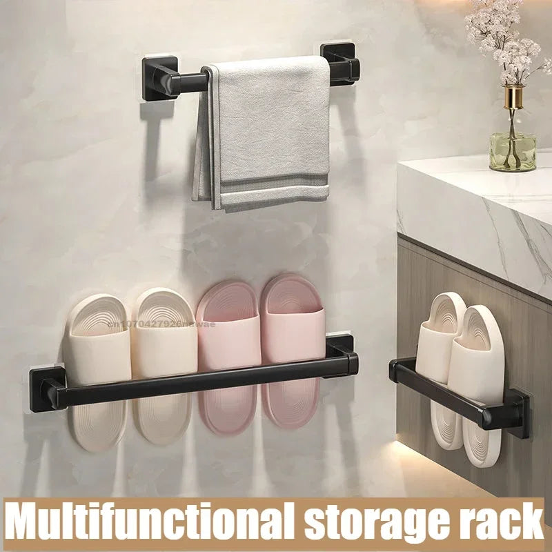 Adhesive Horizontal Towel Rack | Wall Mount Bathroom Accessory