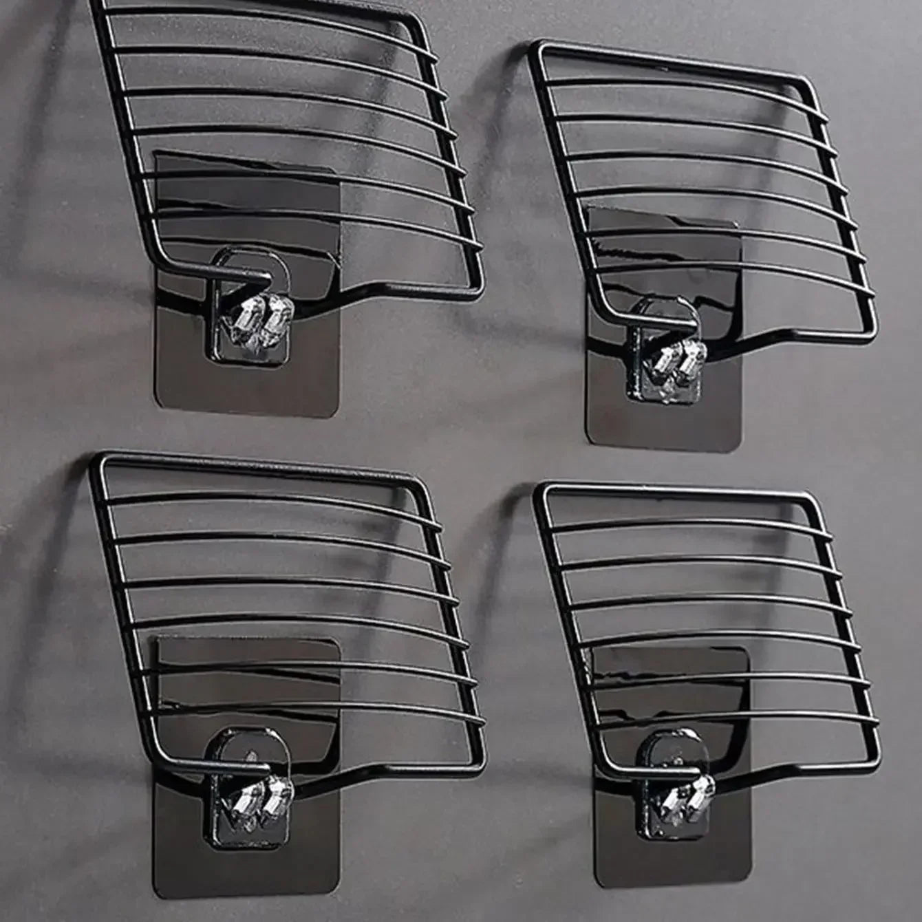 Stainless Steel Wall Mount Soap Dish | Draining Bathroom Storage Tray