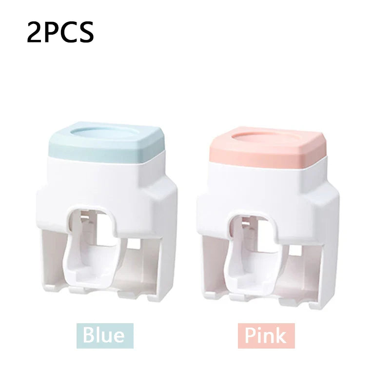 raceless Wall Mount Toothpaste Extruder | Automatic Dispenser & Holder Set