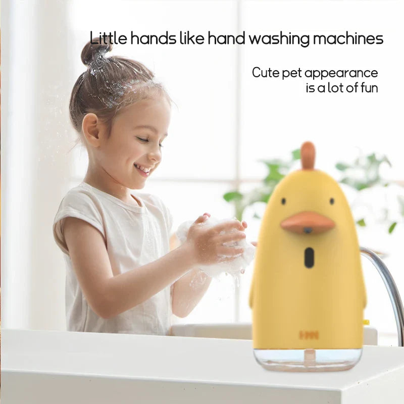 Kids Automatic Hand Washer | Cute Cartoon USB Charging Foam Dispenser