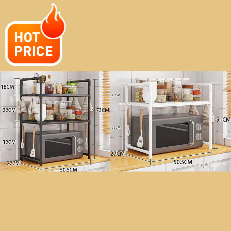Kitchen Accessories Storage Rack | Multi-Layer Countertop Tidying Shelf