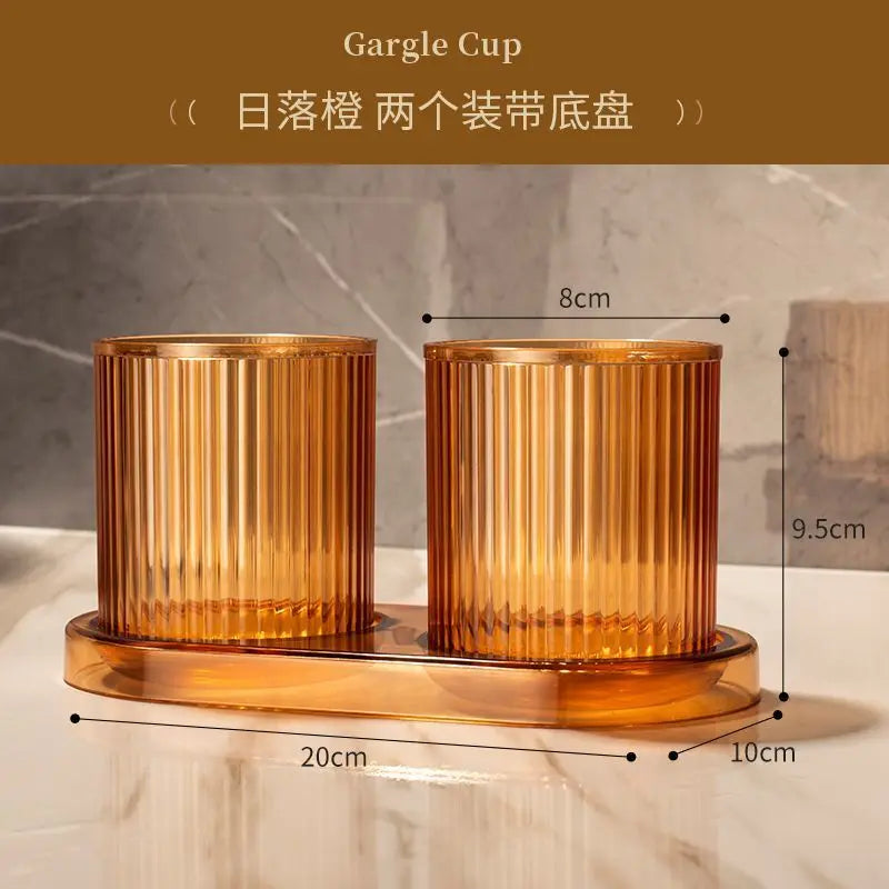 Colorful Bathroom Gargle Cup | Durable Anti-Fall Plastic Tumbler