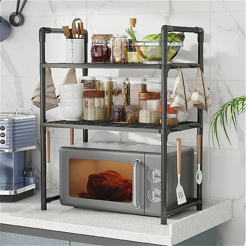 Kitchen Accessories Storage Rack | Multi-Layer Countertop Tidying Shelf