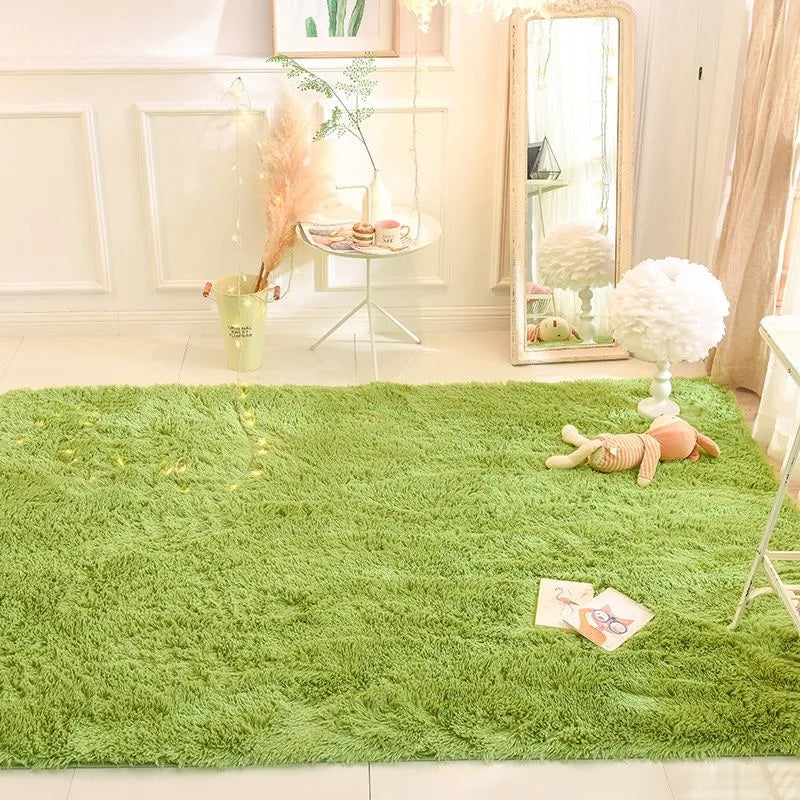 Modern Plush Sofa Carpet | Fluffy Soft Blanket Rug for Living Room Decor