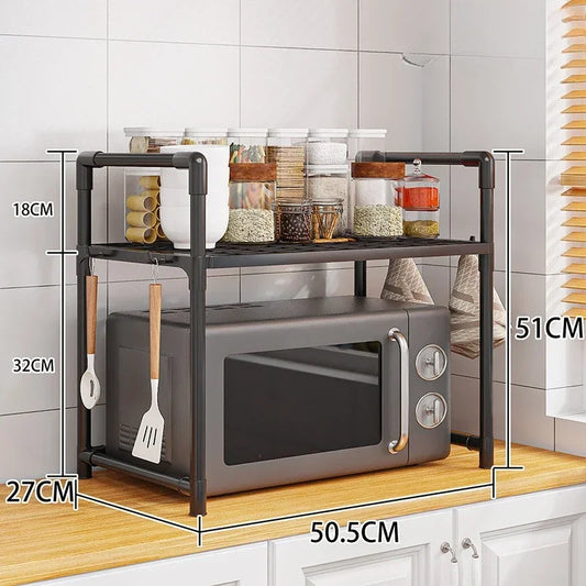 Kitchen Accessories Storage Rack | Multi-Layer Countertop Tidying Shelf