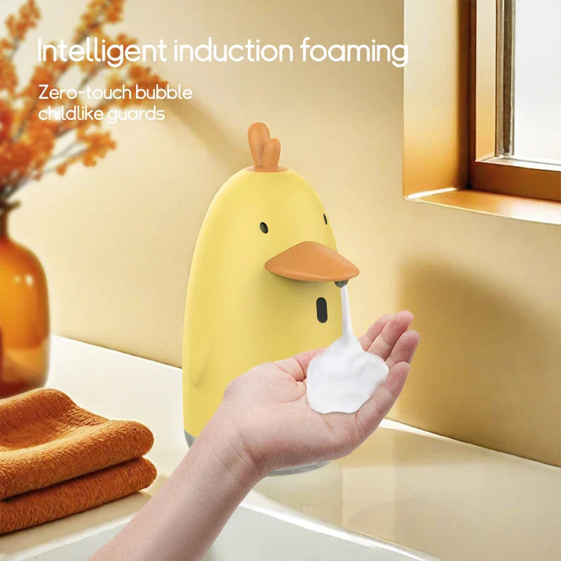 Kids Automatic Hand Washer | Cute Cartoon USB Charging Foam Dispenser