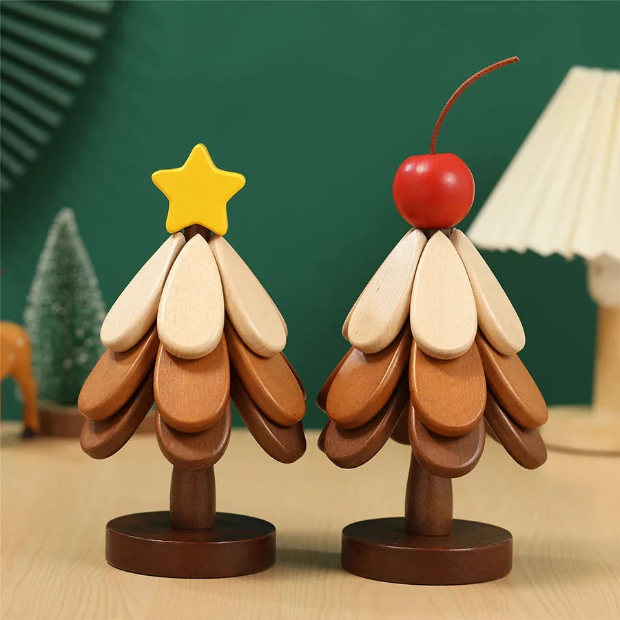 Solid Wood Tree Insulation Pad | Creative Home Decor Festival Gift Pot Mat