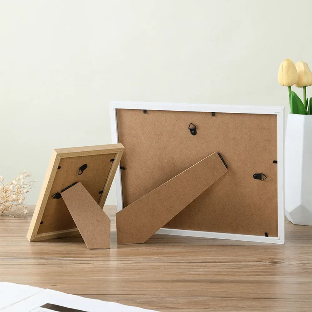 Modern Wooden Picture Frame | Multi-Size Wall & Desktop Decor