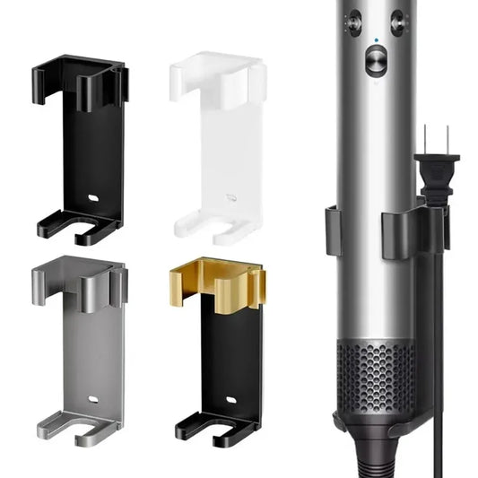 Aluminum Wall Mount Curling Iron Holder | Bathroom Organizer Rack