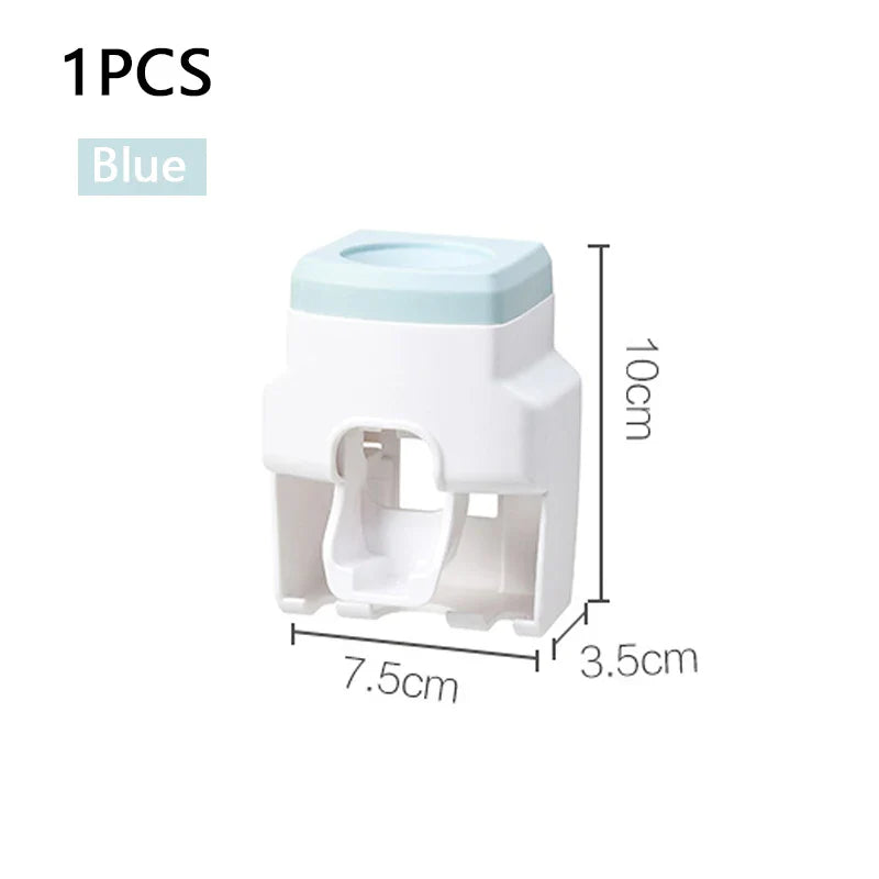 raceless Wall Mount Toothpaste Extruder | Automatic Dispenser & Holder Set