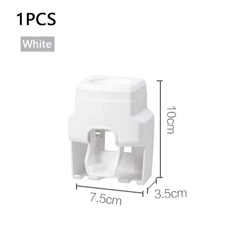 raceless Wall Mount Toothpaste Extruder | Automatic Dispenser & Holder Set