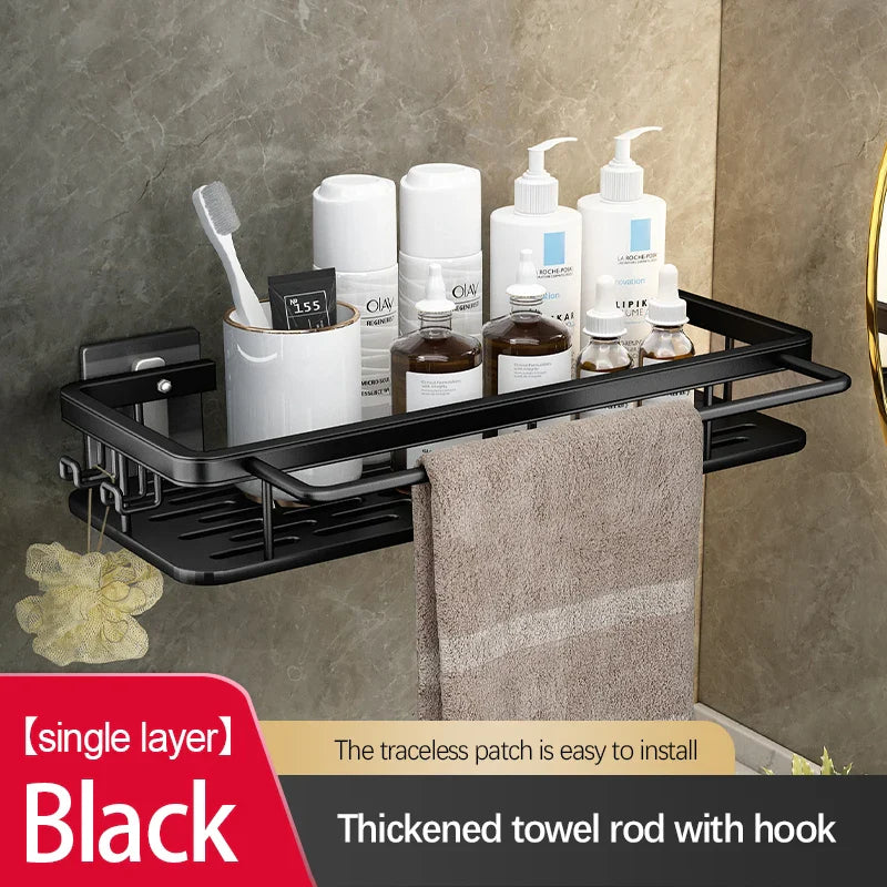 Heavy Duty Stainless Steel Suction Shower Shelf