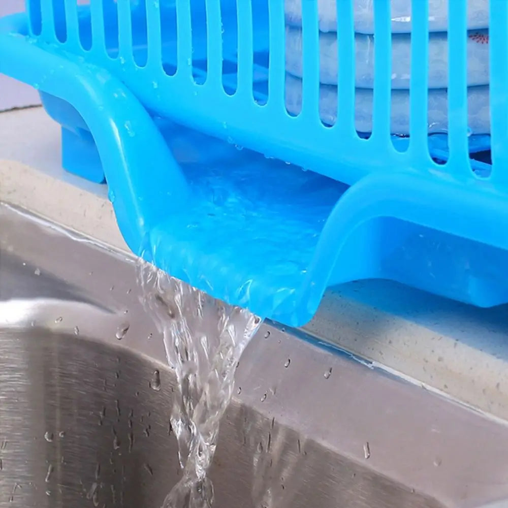 Kitchen Bowls & Plates Storage Rack | Countertop Dish Drainer with Board