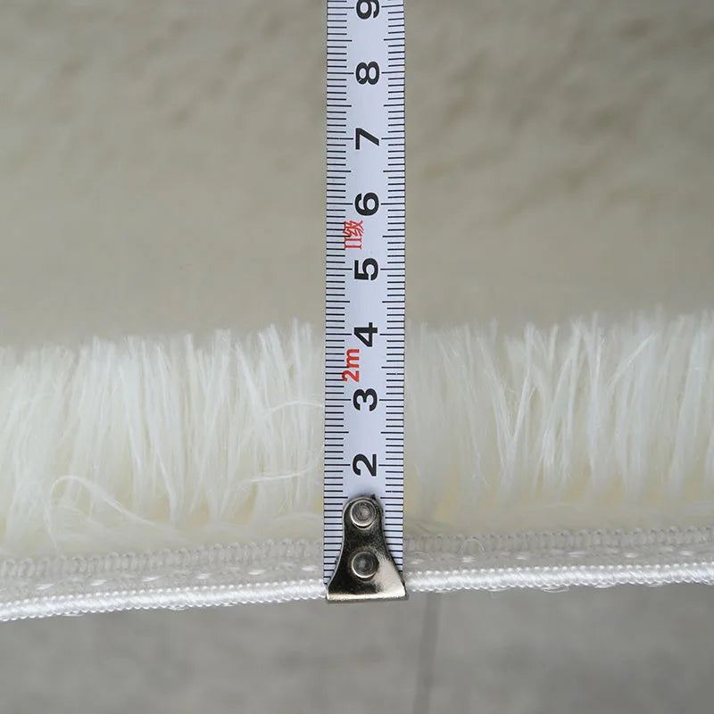 Modern Home Decor Fluffy Rug | Large Non-Slip Bedroom & Children's Room Mat