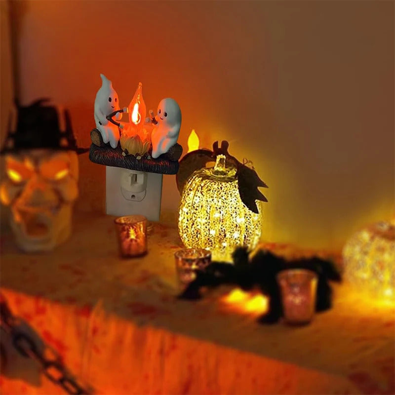 Halloween Ghost Campfire Night Light