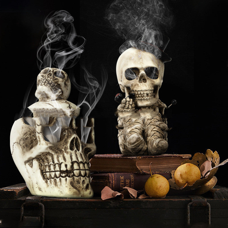 Halloween Skull Decoration | Resin Aromatherapy Craft for Home Decor