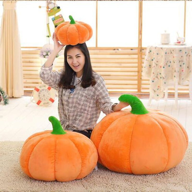 Halloween Pumpkin Plush Cushion | Soft Pillow Toy & Home Decoration