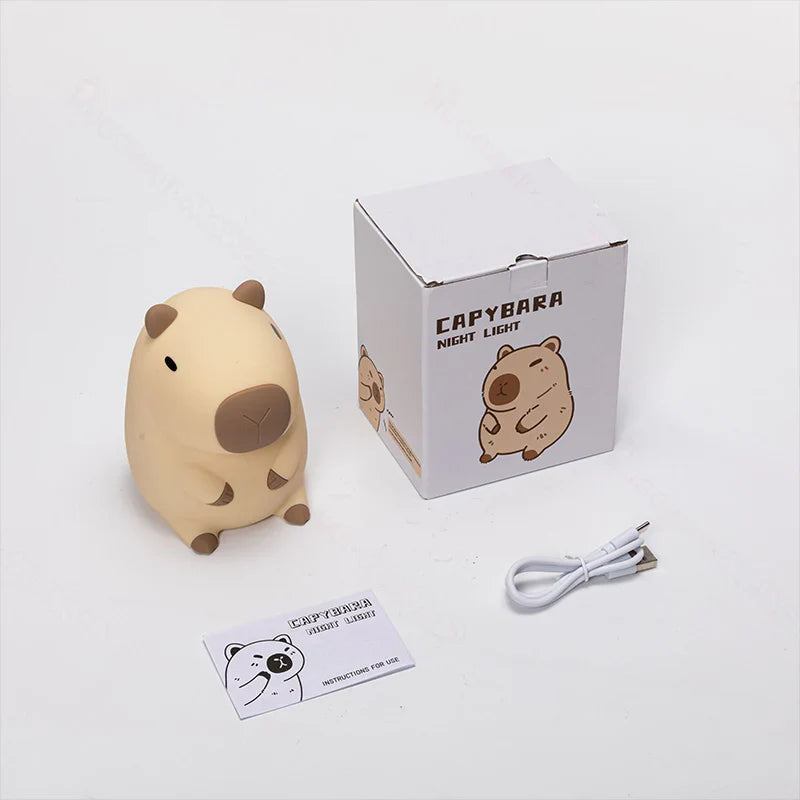Capybara Squishy Night Light - Perfect Gift