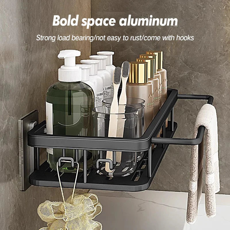 Heavy Duty Stainless Steel Suction Shower Shelf